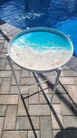 Gulf Beach Accent Table - Removable Tray Top