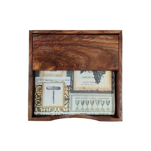 Handmade Sheesham Wood Tissue Paper Box