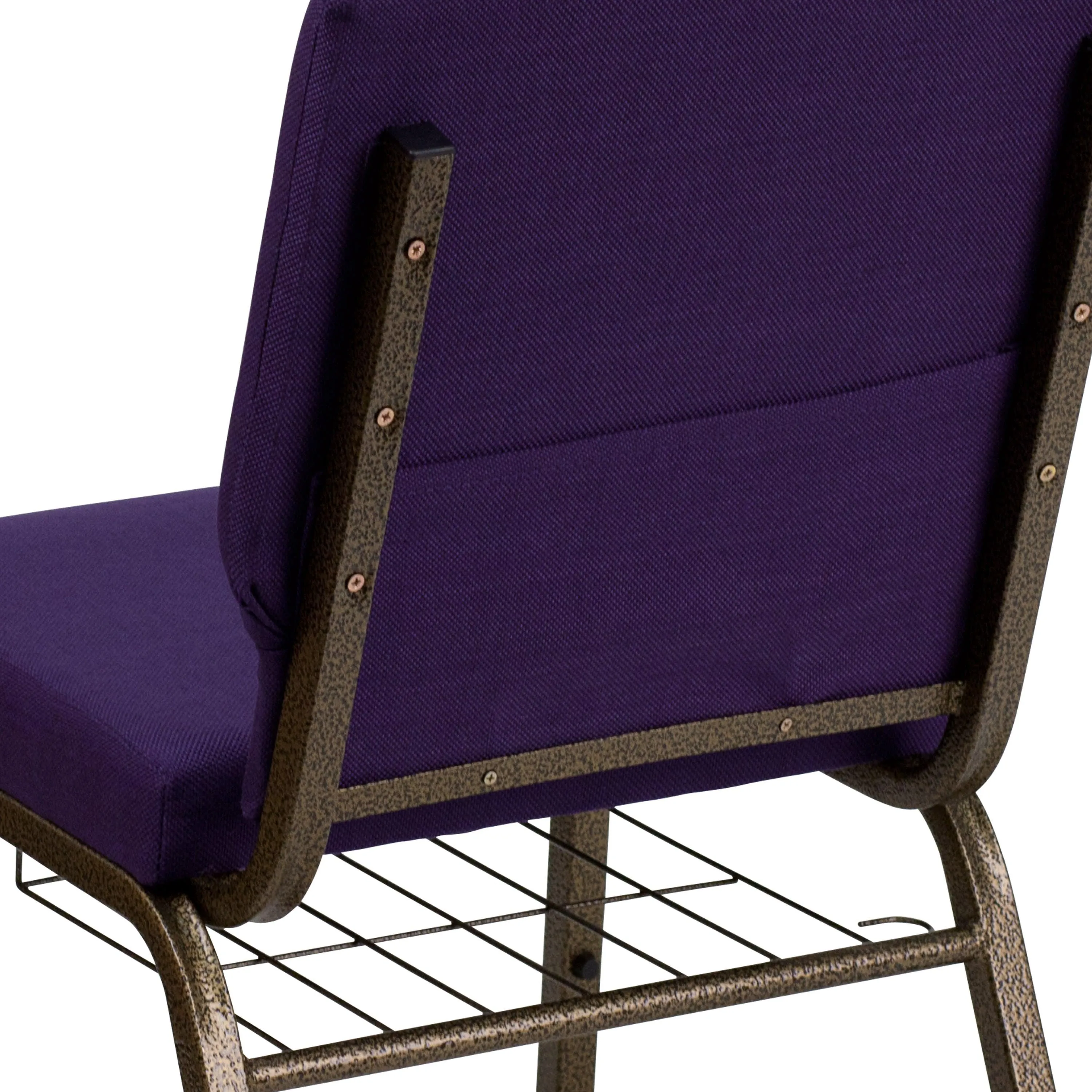 HERCULES Series 18.5''W Church Chair with Book Rack