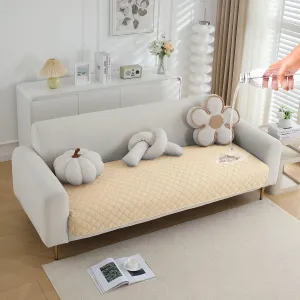 HOKIPO Water Repellent   Waterproof Quick Dry Sofa Seat Mat for 1/2/3 Seater Sofa - Beige