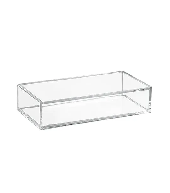 iDesign Clarity Vanity Storage Box with Lid