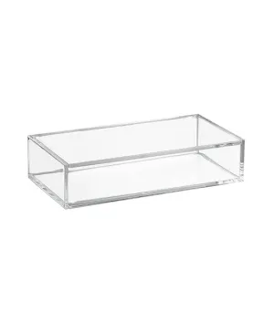 iDesign Clarity Vanity Storage Box with Lid