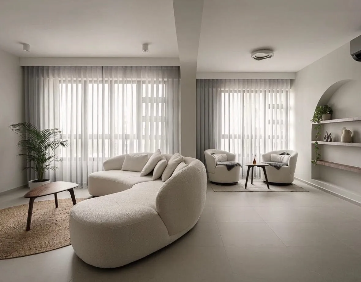 Jones Performance Boucle Curve Sofa