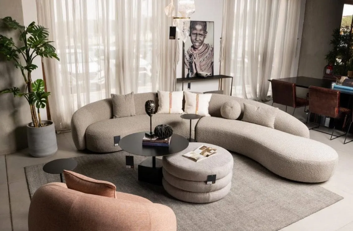 Jones Performance Boucle Curve Sofa