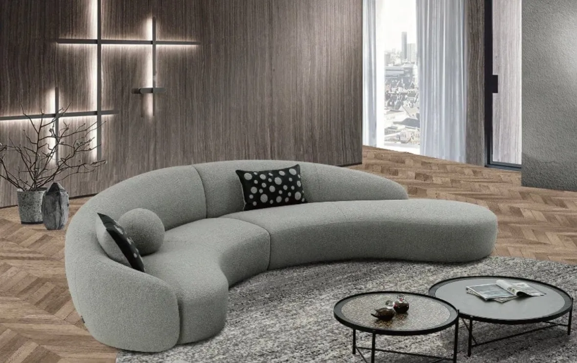Jones Performance Boucle Curve Sofa