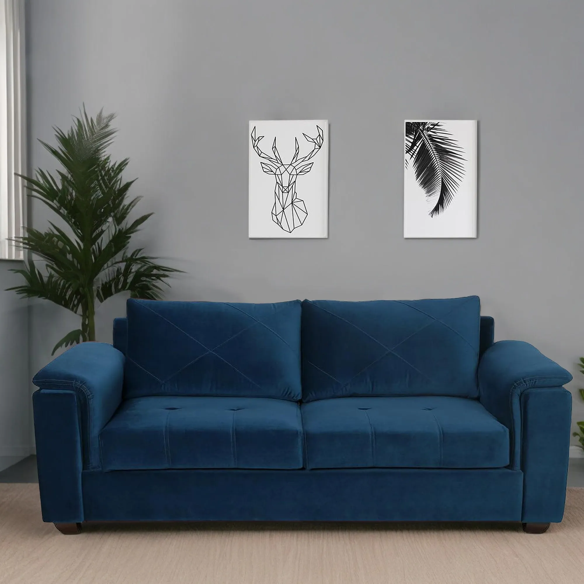 Jovel 3 Seater Fabric Sofa