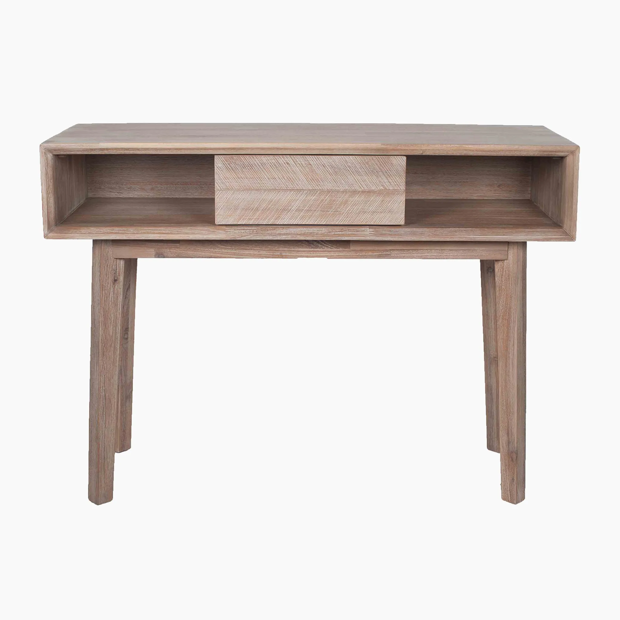 Kalmar Sand Wash Acacia Wood 1 Drawer Console