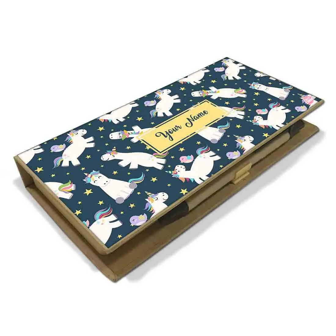 Kids Customized Stationery Kit Desk Organizer - Unicorn