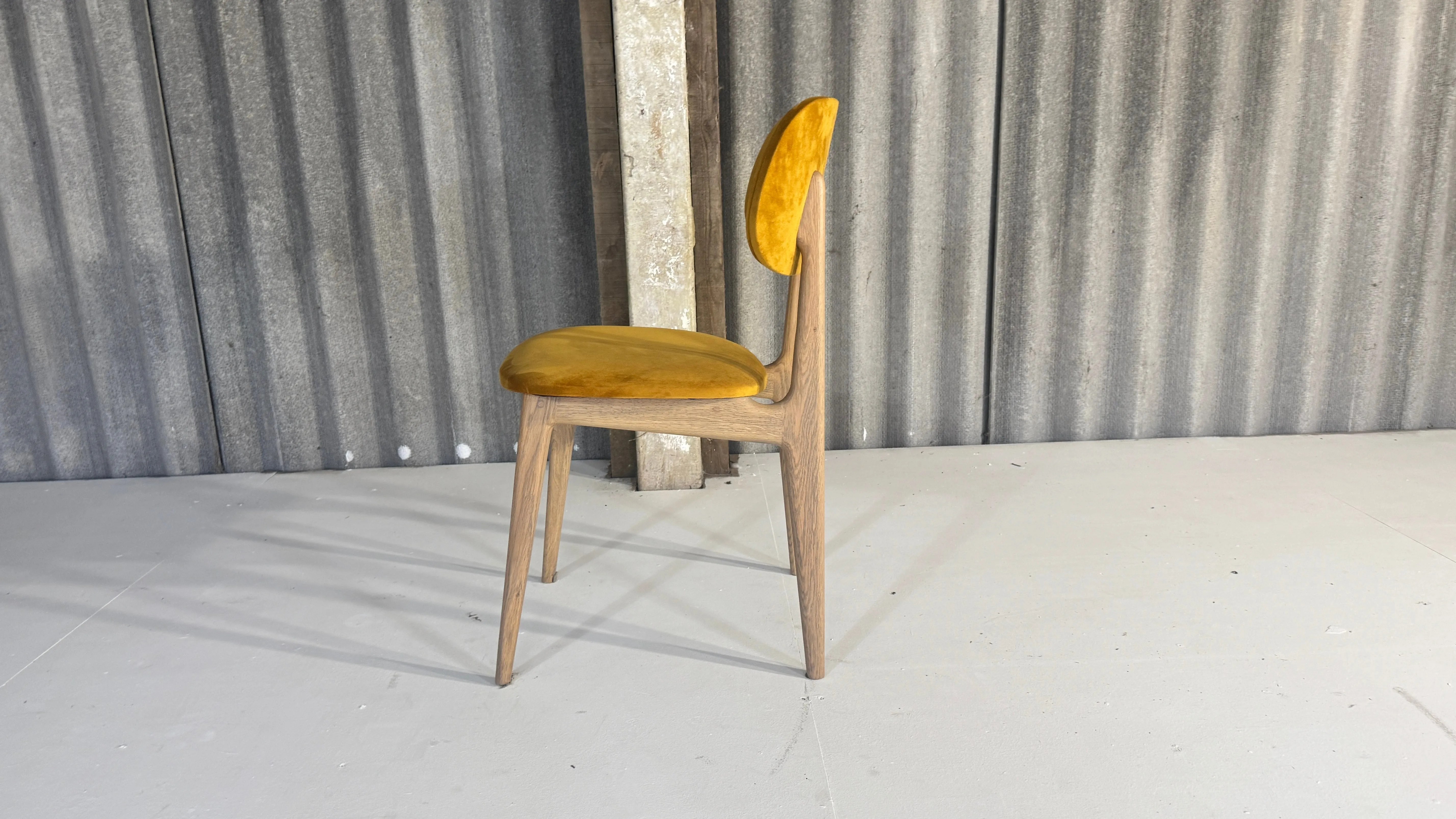 Mustard Mid Century style chair
