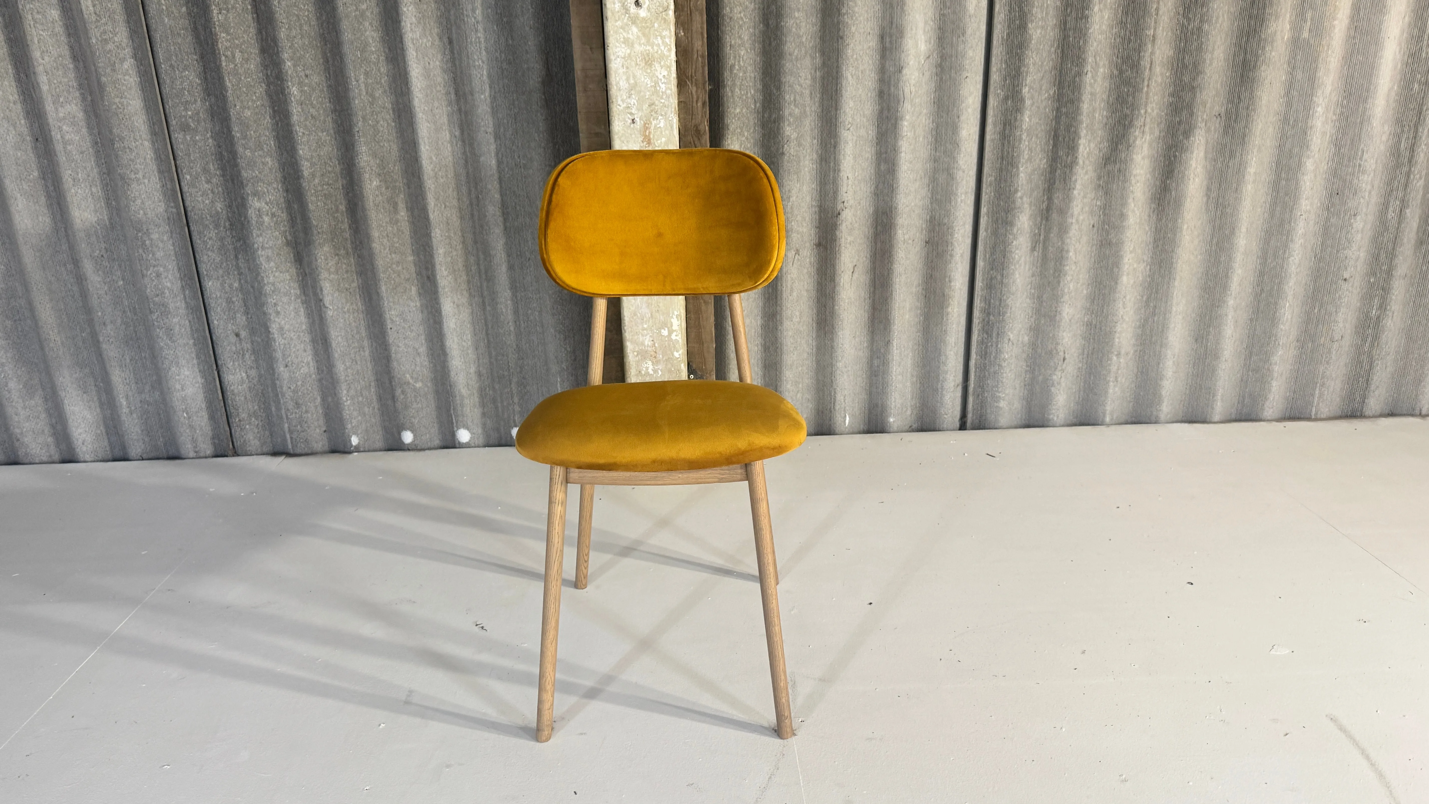 Mustard Mid Century style chair