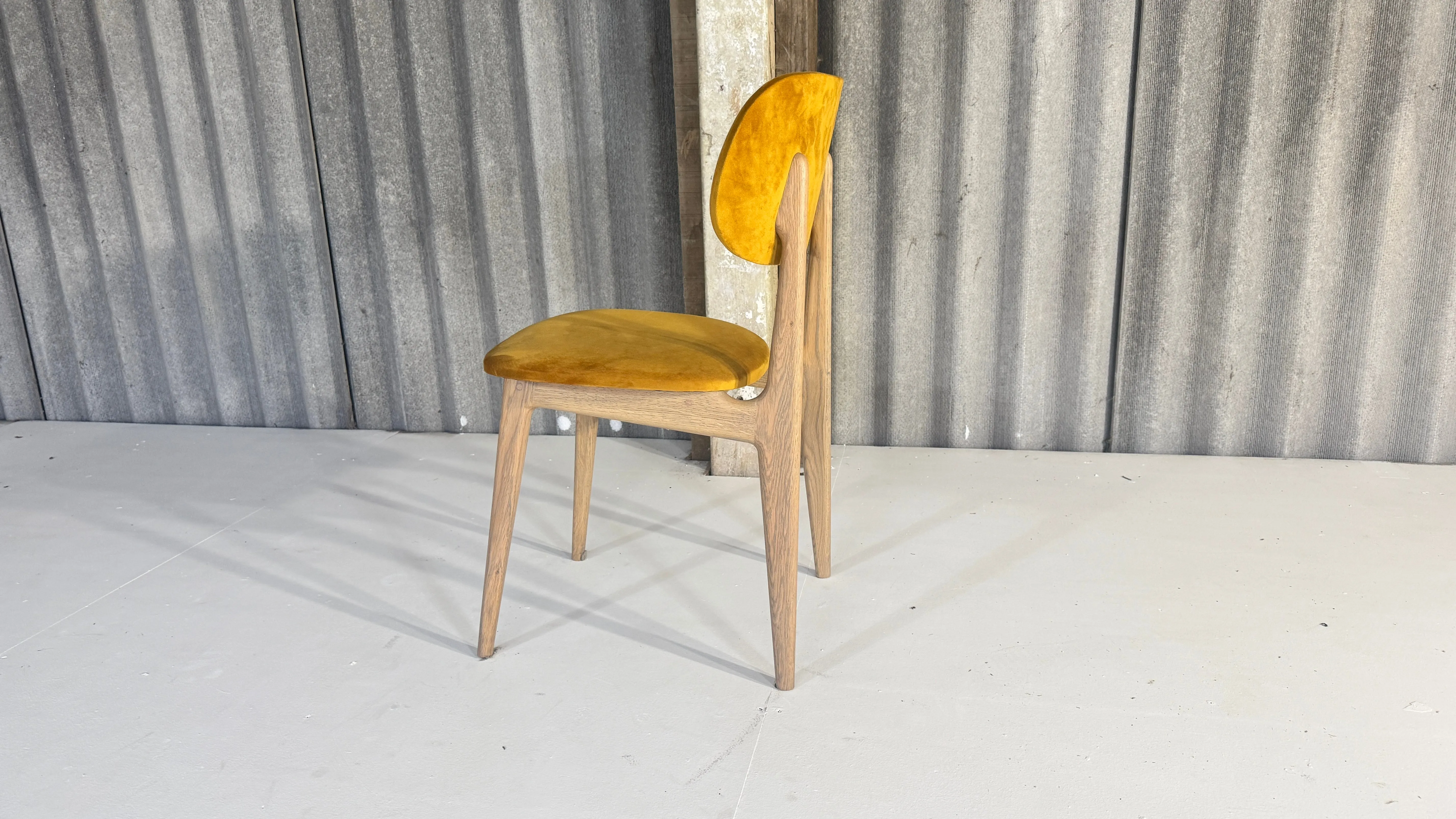 Mustard Mid Century style chair