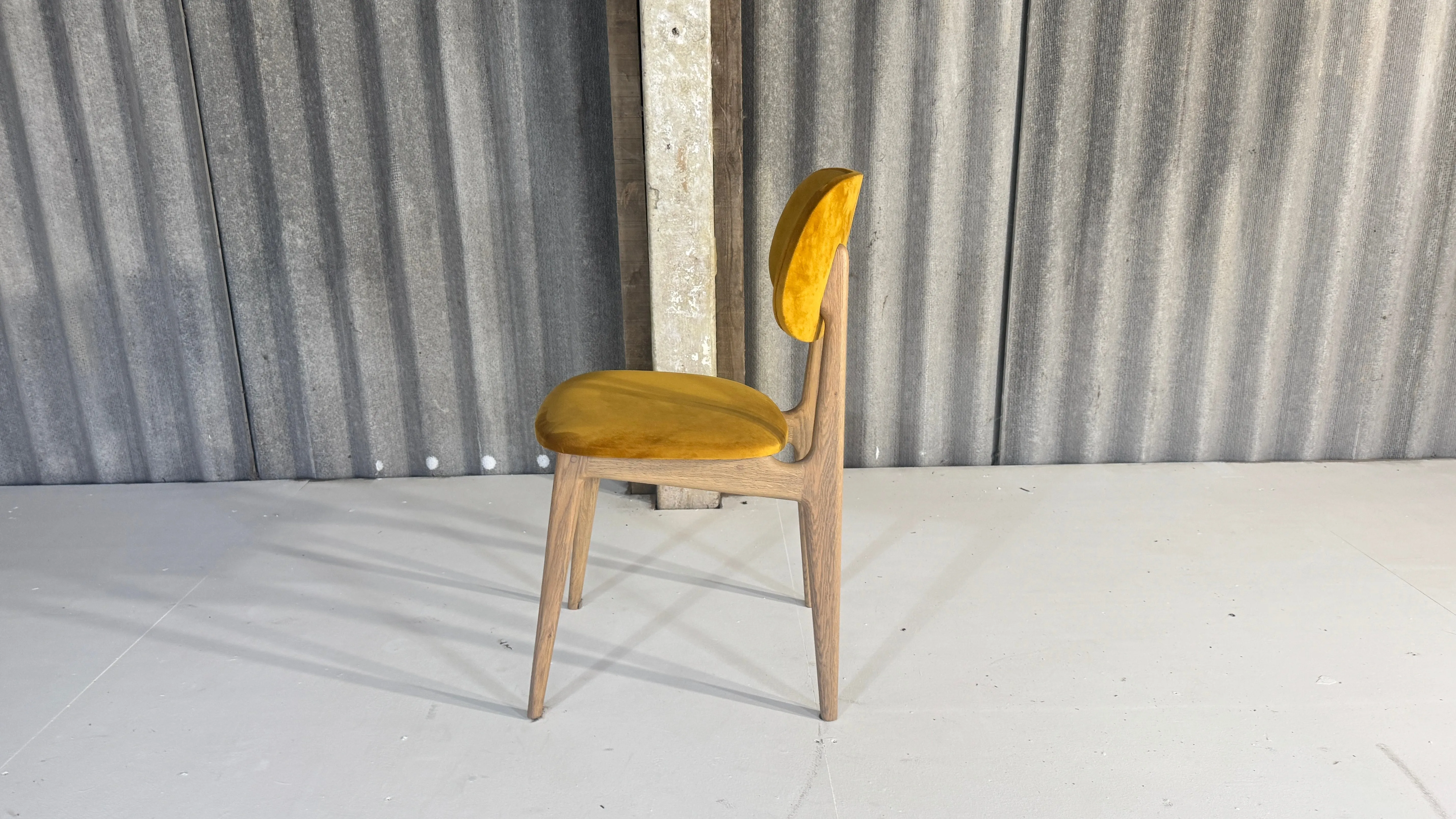 Mustard Mid Century style chair