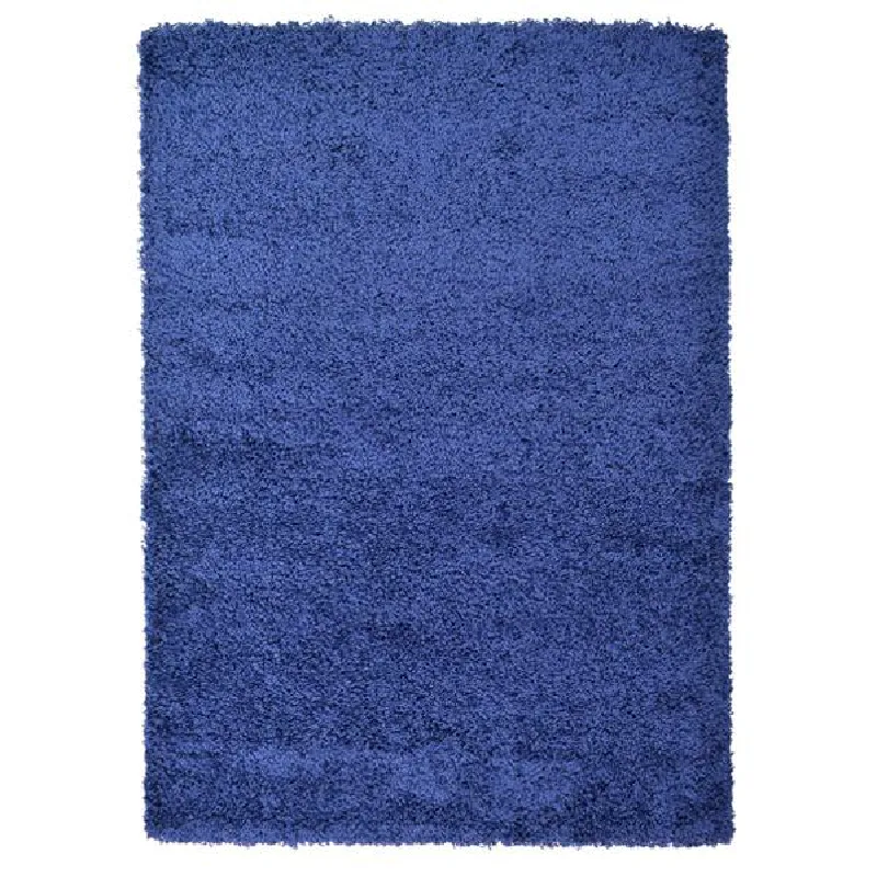 Navy Thick Shaggy Rug - California