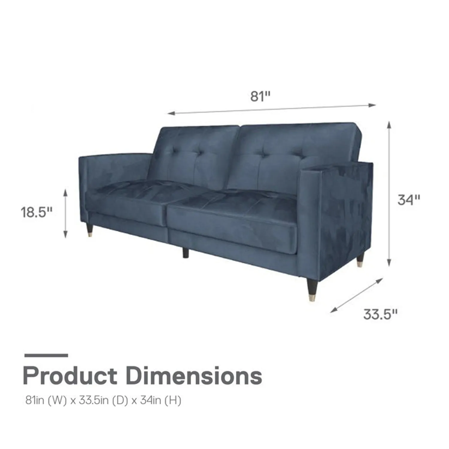 Novelle 3 Seater Fabric Sofa