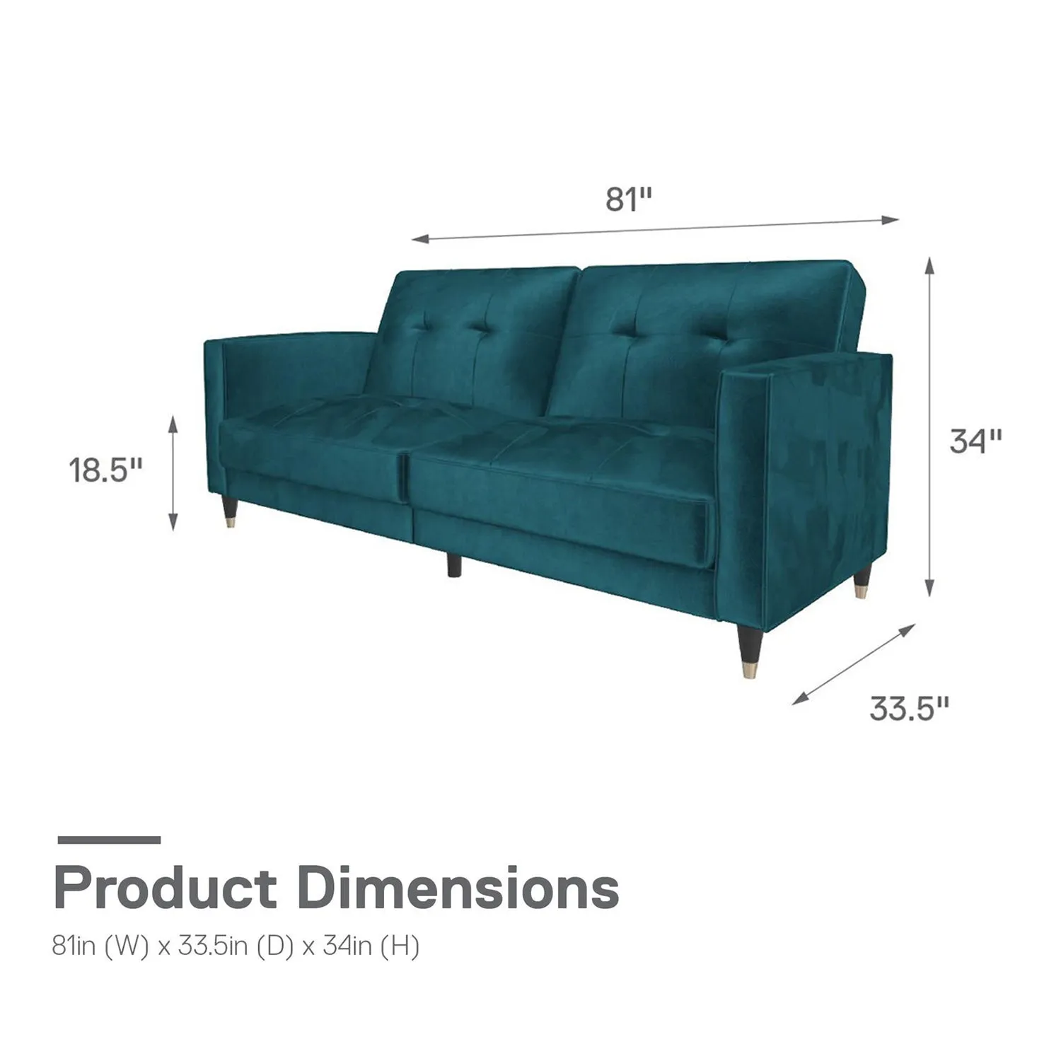Novelle 3 Seater Fabric Sofa