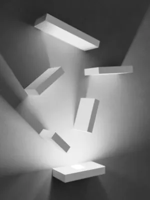 Outlet Set wall lights - Set 6, Matt White