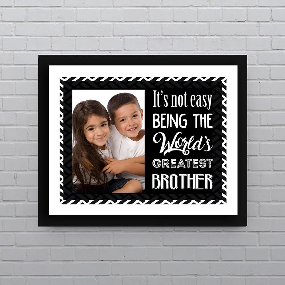 Personalised Worlds Greatest Brother Wall Art