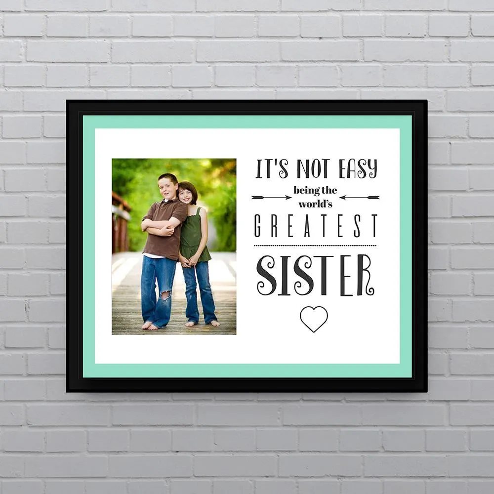 Personalised Worlds Greatest Sister Wall Art