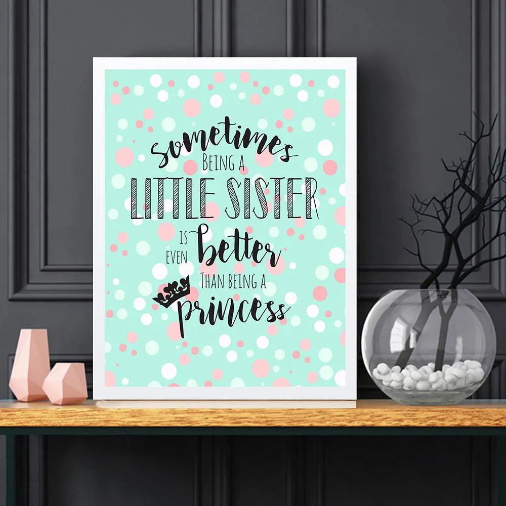 Princess Sister Wall Art
