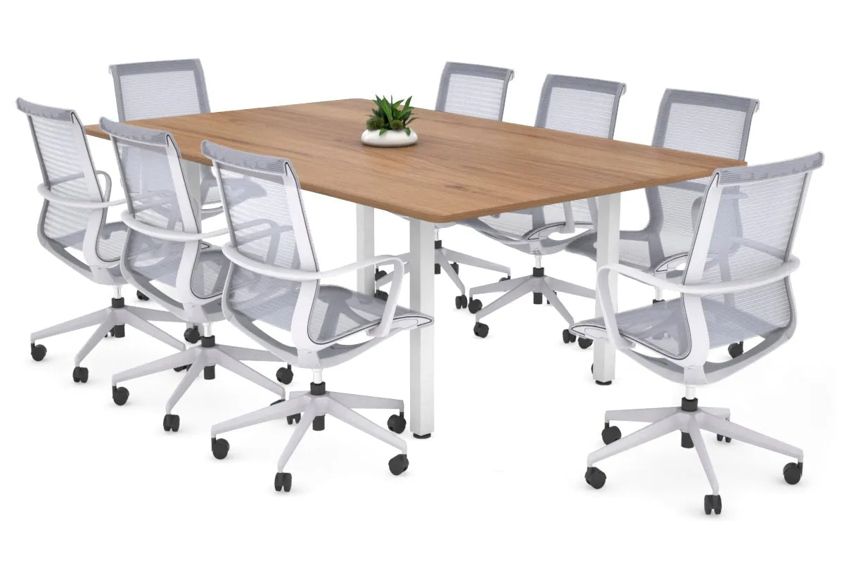 Quadro Square Legs Modern Boardroom Table - Rounded Corners [1800L x 1100W with Rounded Corners]