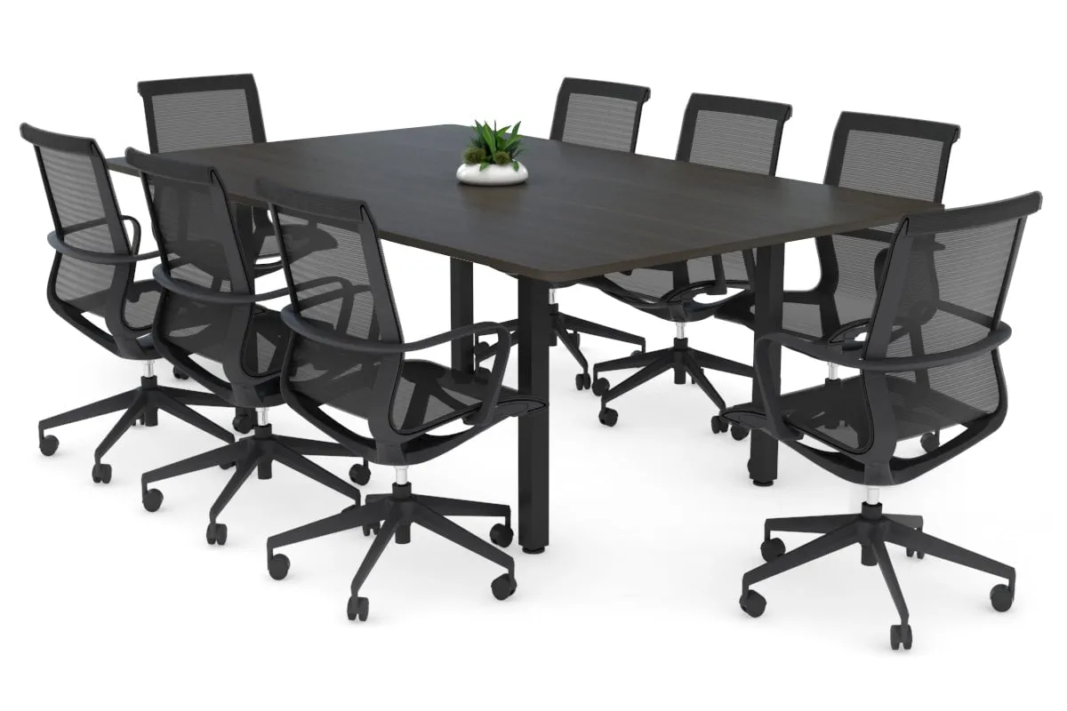 Quadro Square Legs Modern Boardroom Table - Rounded Corners [1800L x 1100W with Rounded Corners]