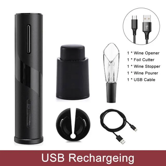 Rechargeable Automatic Electric Wine Opener - Perfect for Home, Parties, and Restaurants