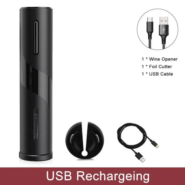 Rechargeable Automatic Electric Wine Opener - Perfect for Home, Parties, and Restaurants