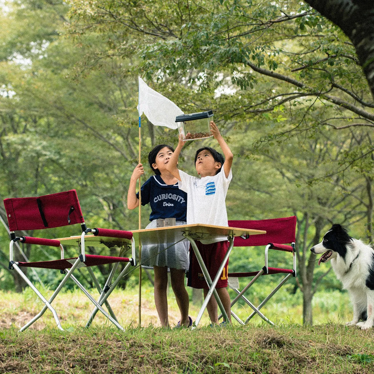 Red Folding Chair Set
