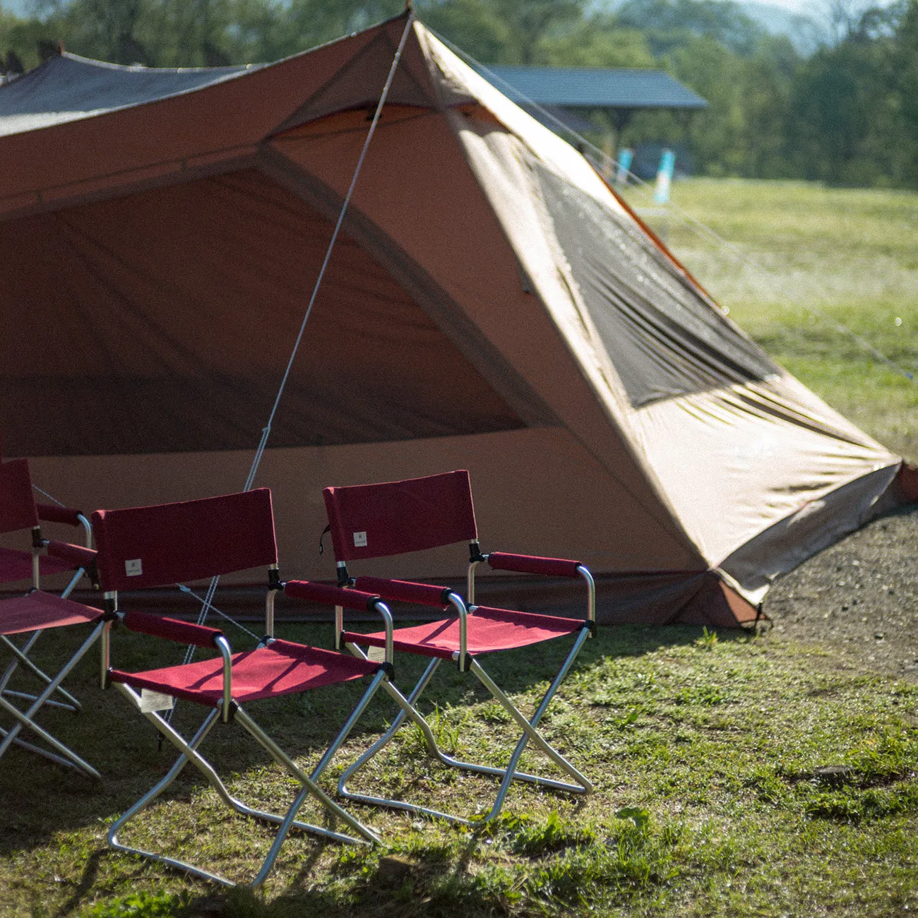 Red Folding Chair Set