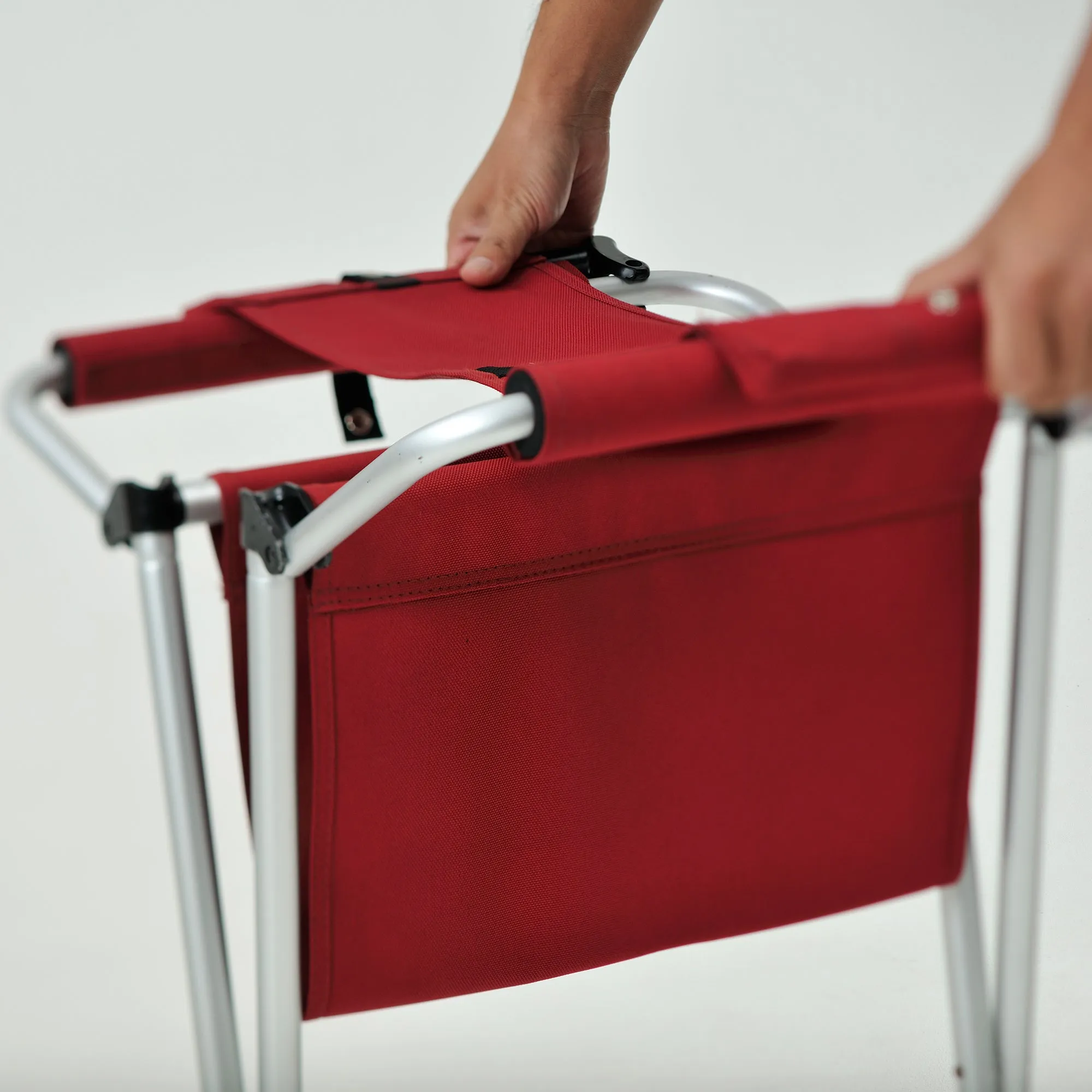 Red Folding Chair Set