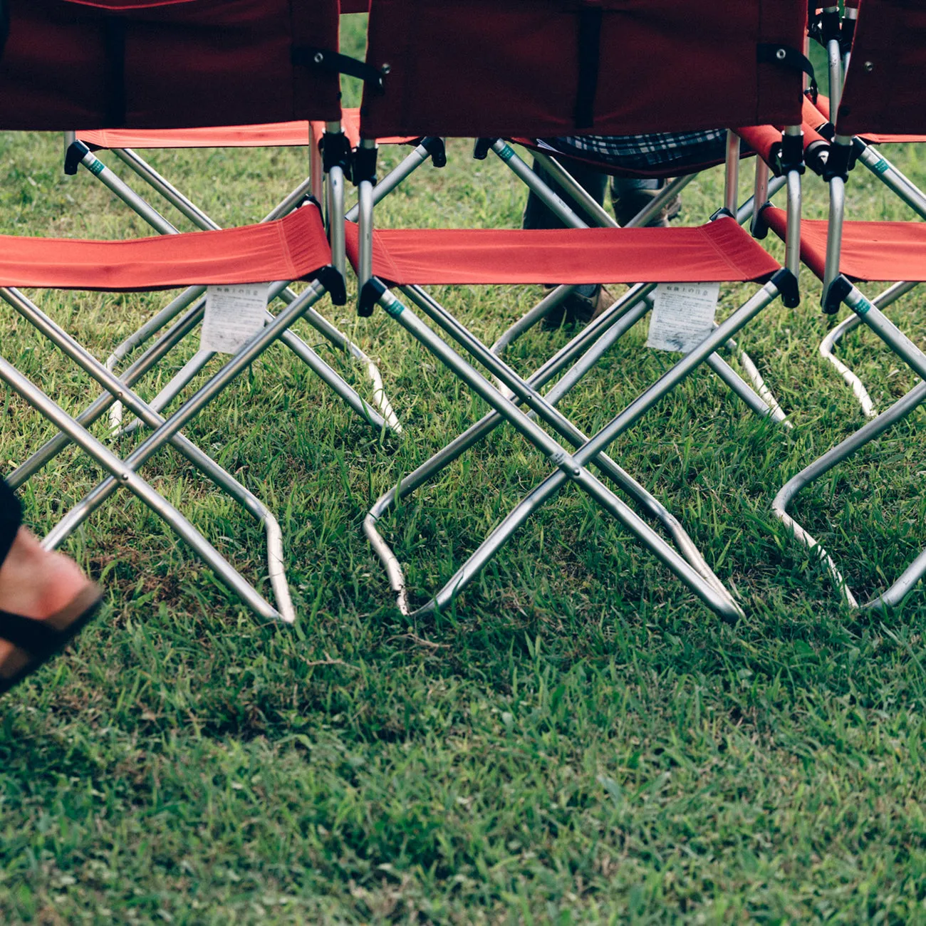 Red Folding Chair Set