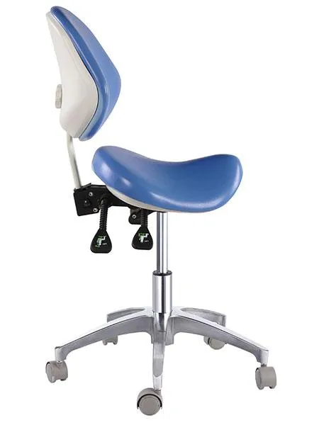 Saddle Style Dental Assistant Stool with Swing Arm