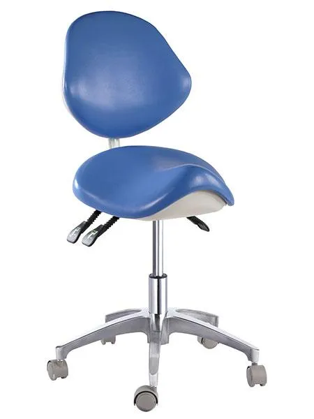 Saddle Style Dental Assistant Stool with Swing Arm