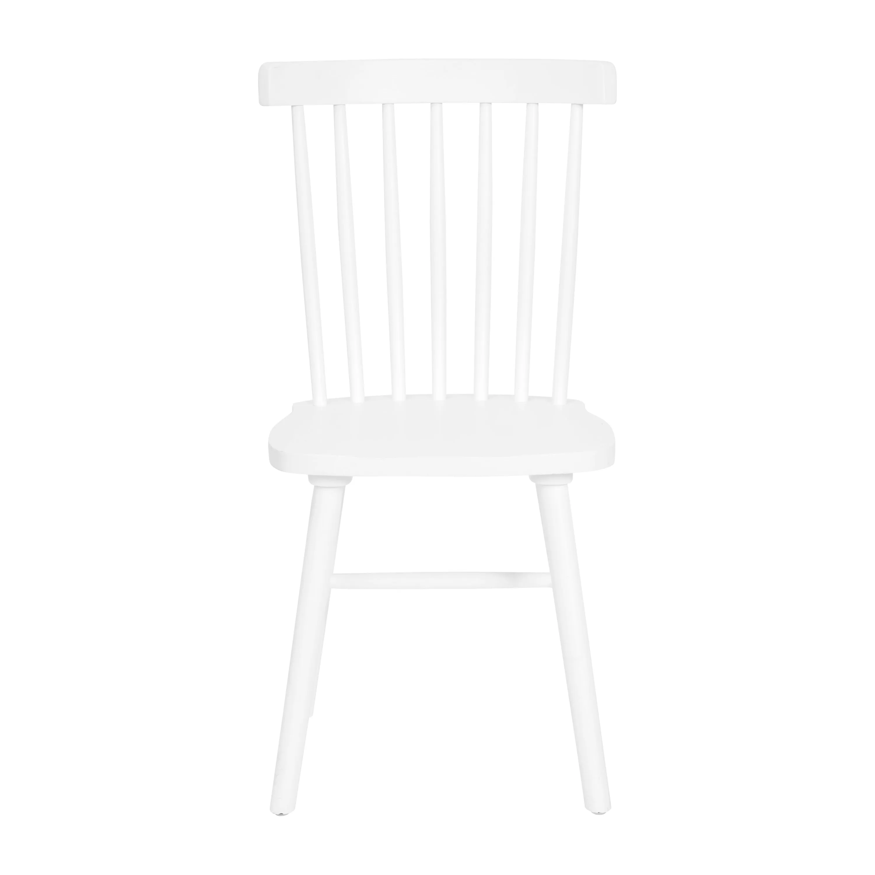 Set of 2 Commercial Grade Solid Wood Spindle Back Dining Chairs