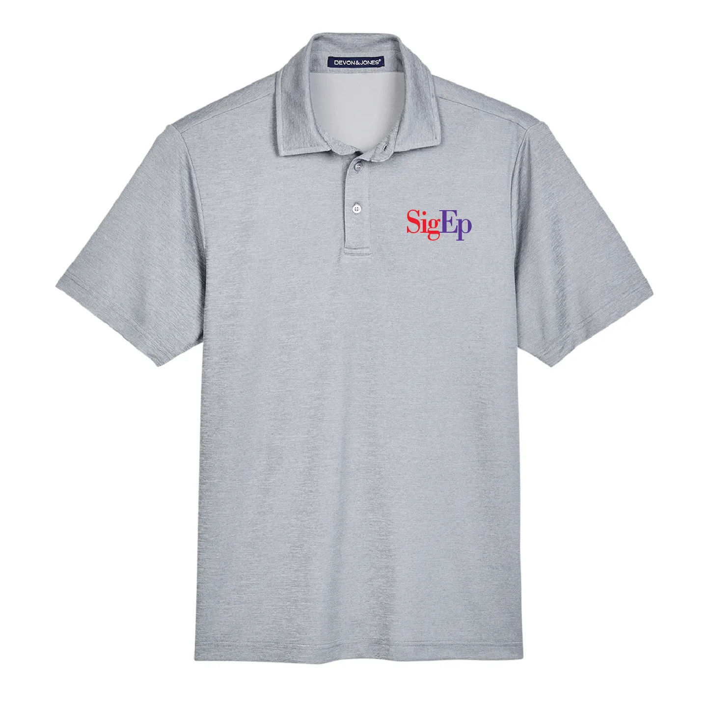 SigEp Performance Polo in Grey