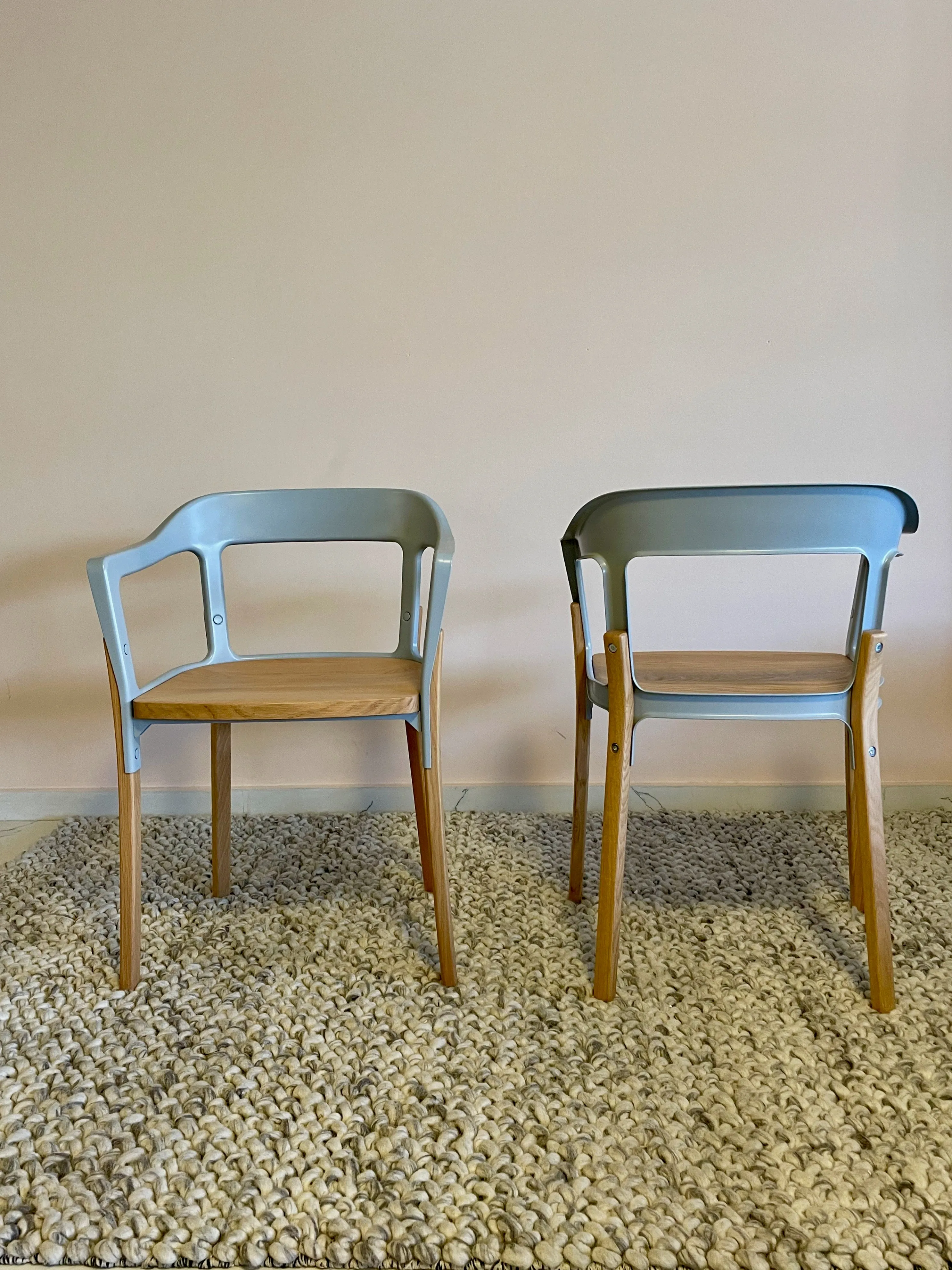 Steelwood Chair Grey / Oak (set of 2)
