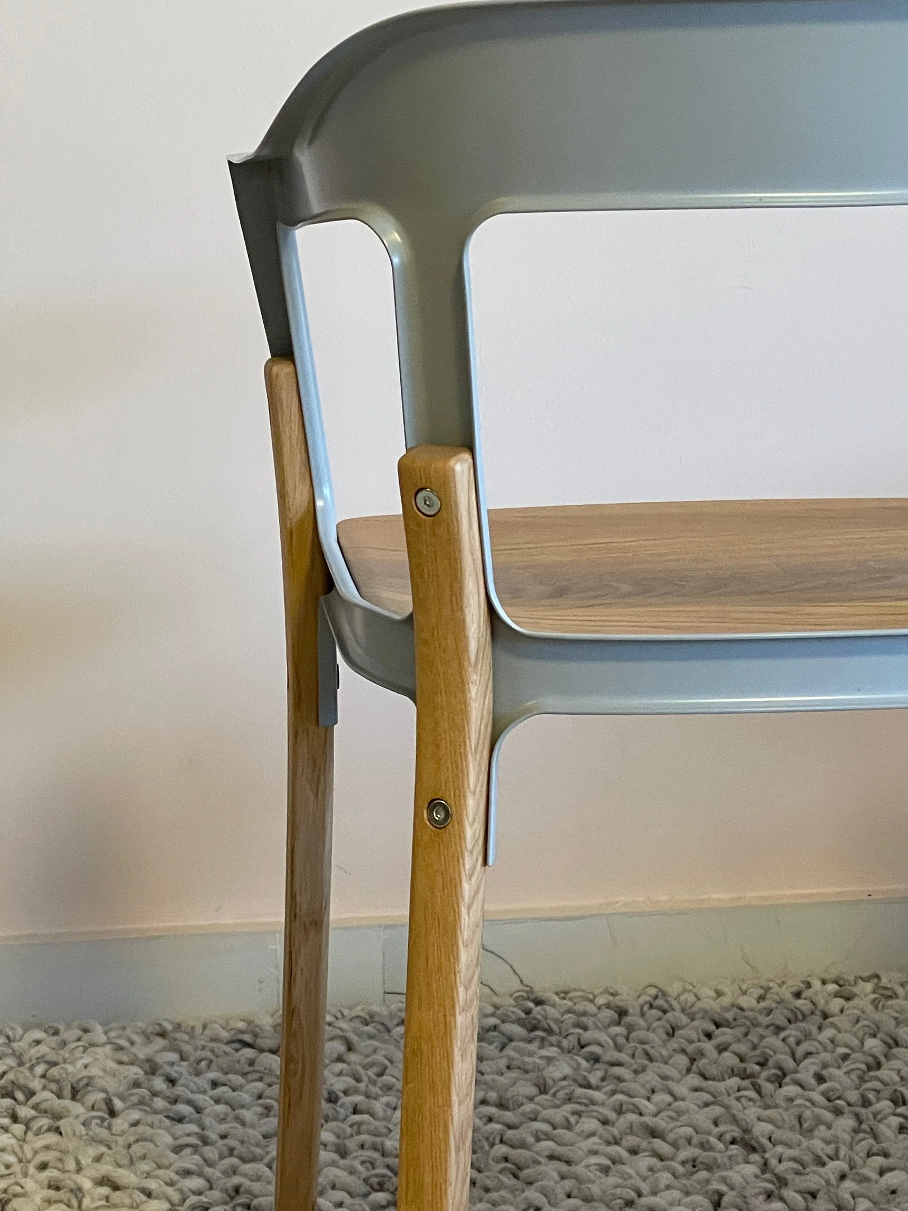 Steelwood Chair Grey / Oak (set of 2)