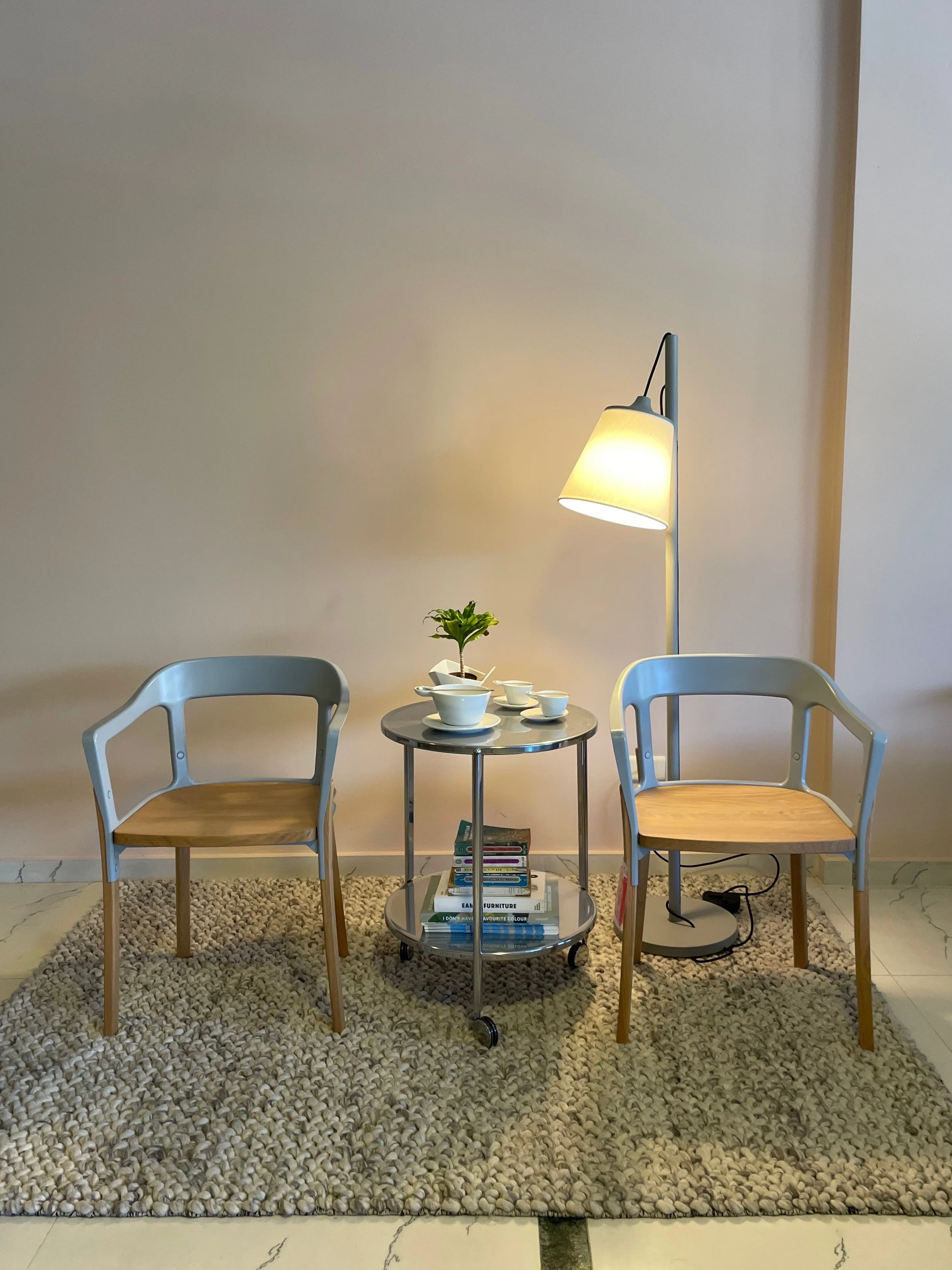 Steelwood Chair Grey / Oak (set of 2)