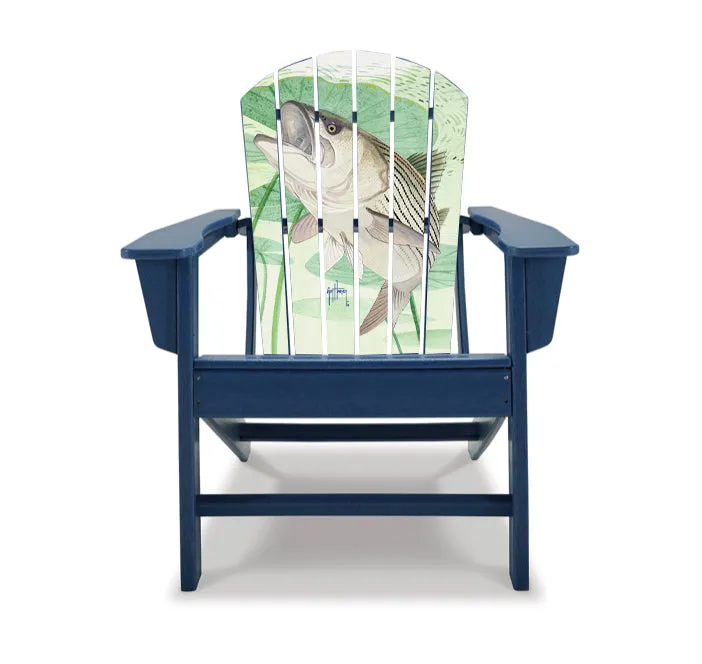 Striped Bass with Lilies Adirondack Chair