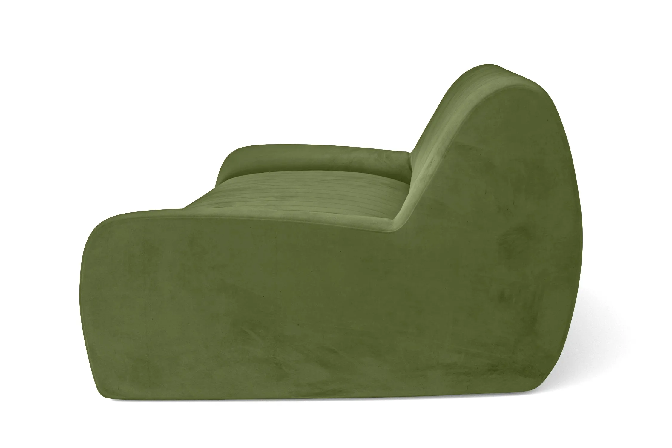 Trapani 4 Seater Sofa Lime Velvet