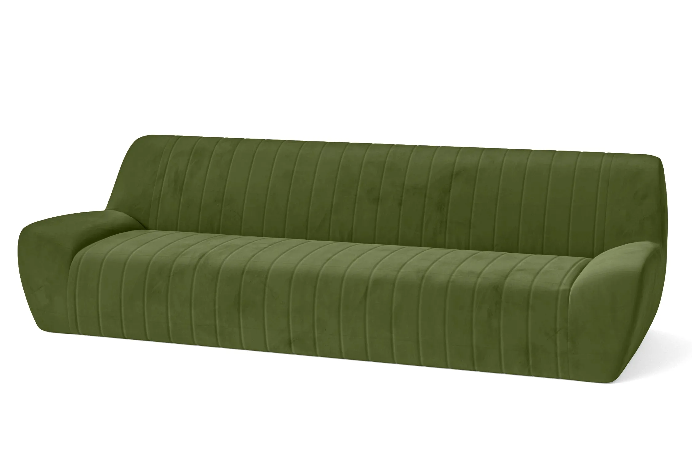 Trapani 4 Seater Sofa Lime Velvet
