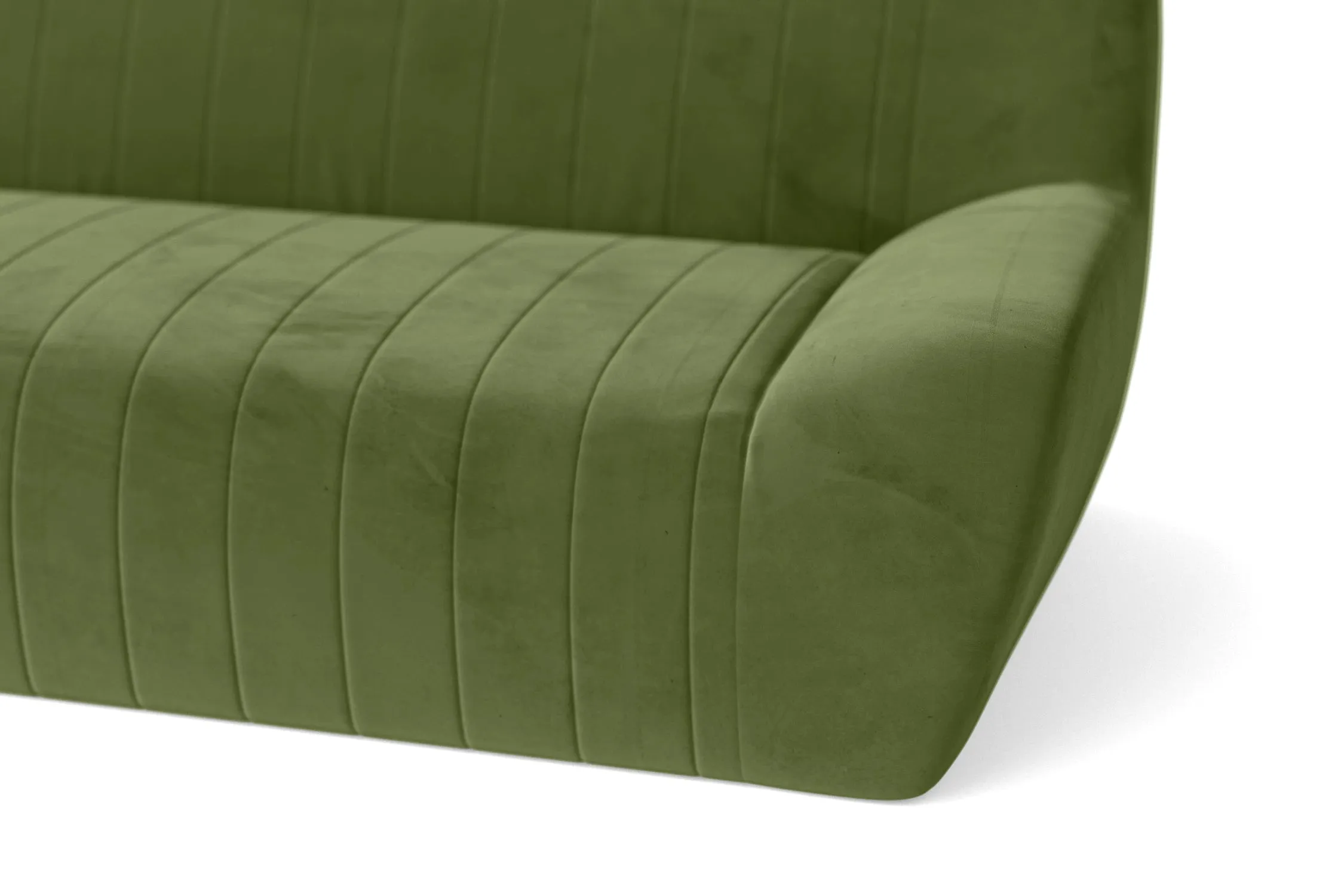 Trapani 4 Seater Sofa Lime Velvet