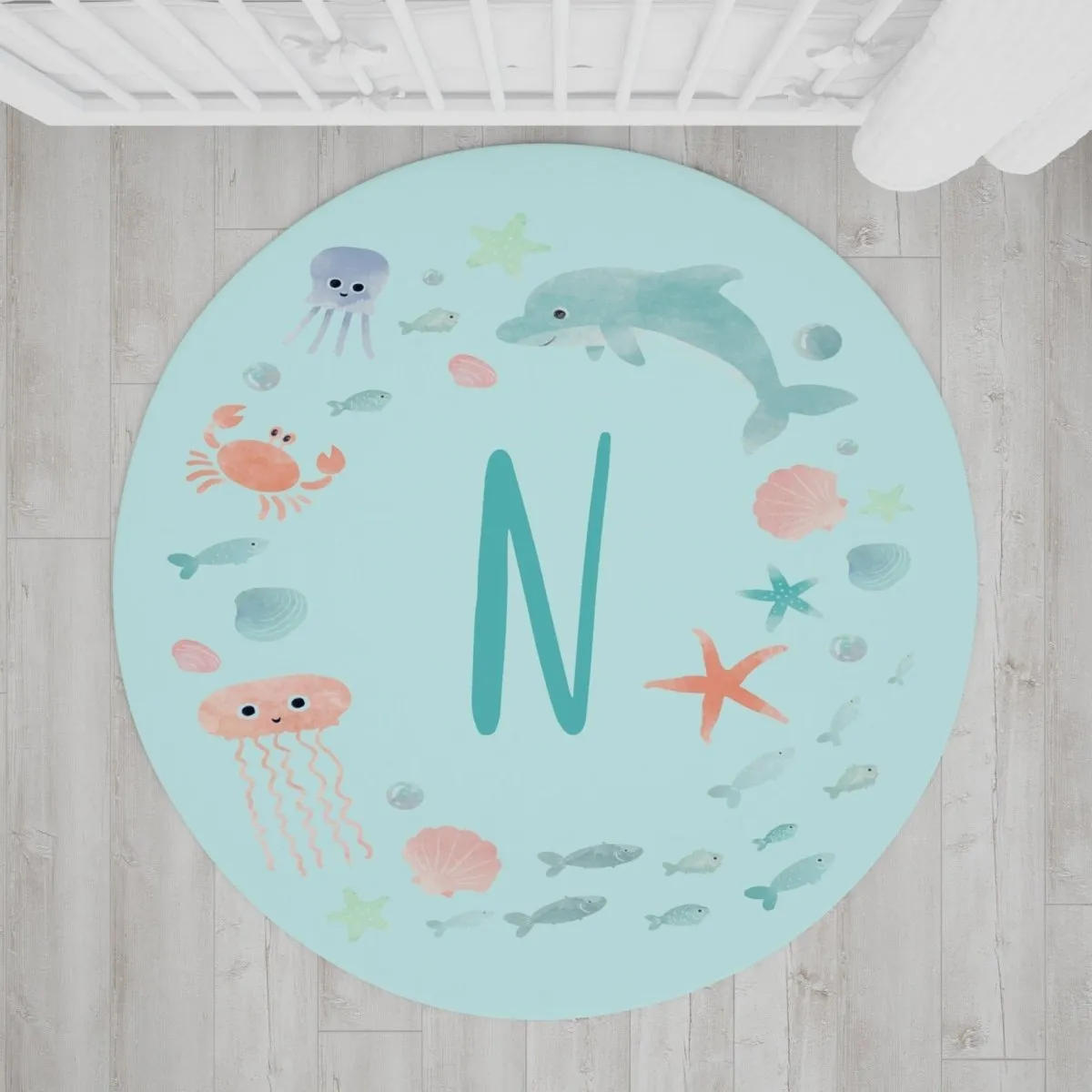 Under the Sea Personalized Nursery Rug