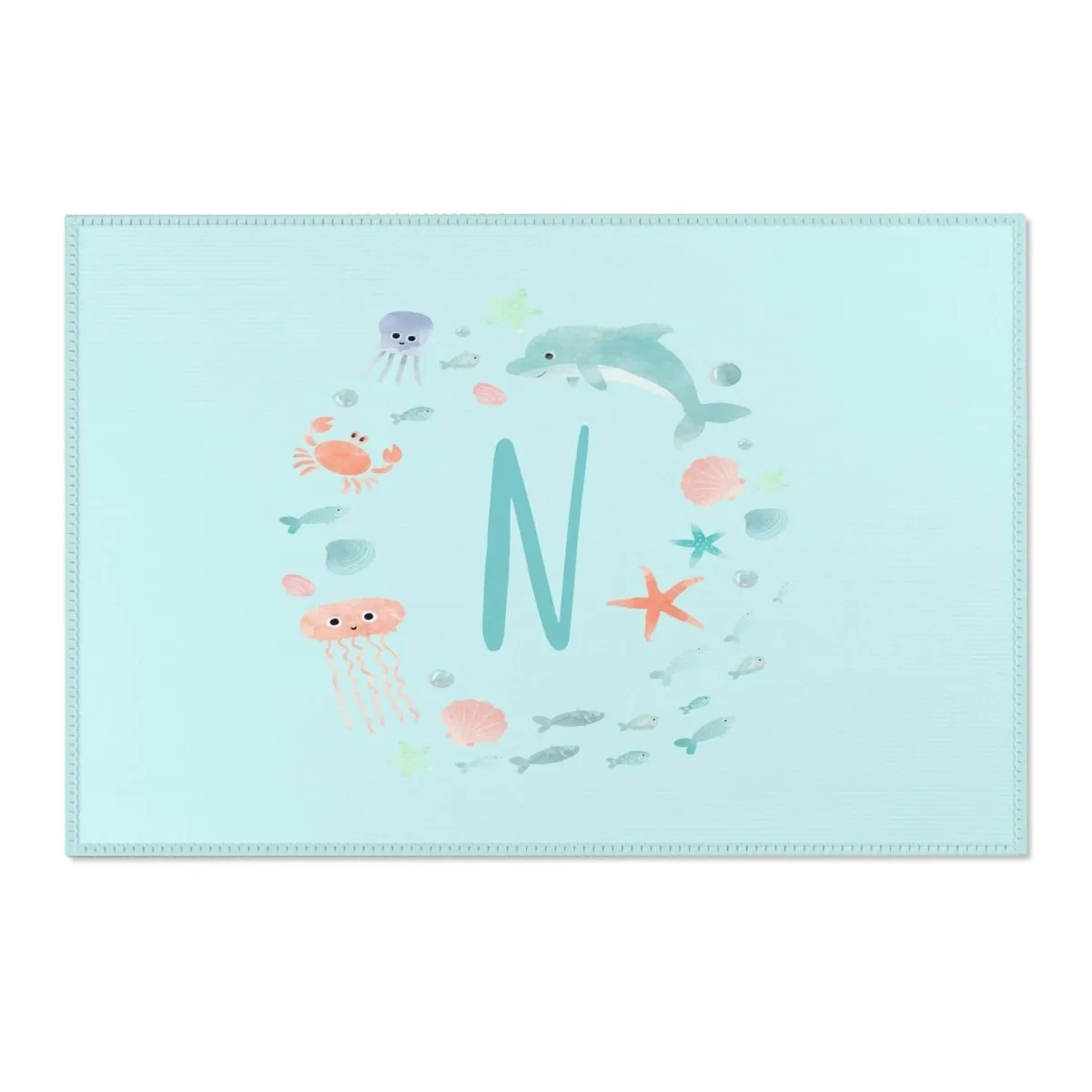 Under the Sea Personalized Nursery Rug
