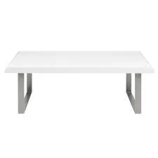 WHITE RADIUS HIGH GLOSS DINING TABLE