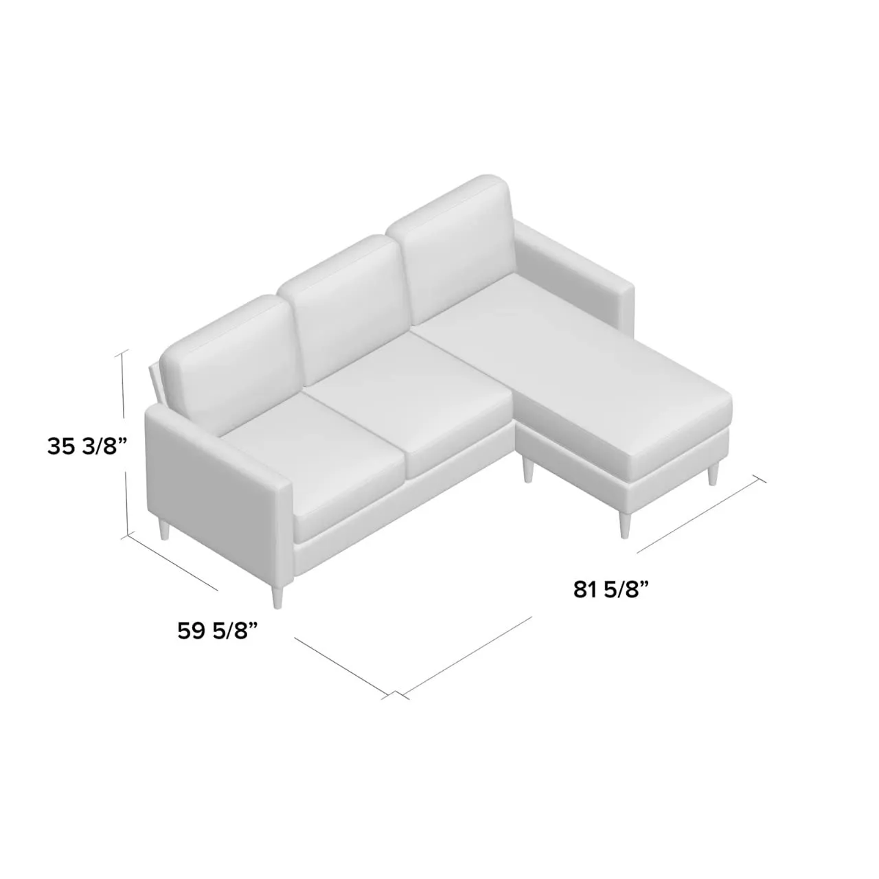 Yolo 4 Seater Fabric Interchangeable L Shape Sofa For Living Room | Bedroom | Office